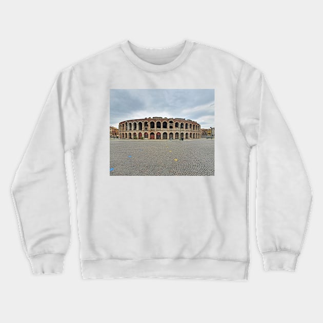 Verona Arena amphitheatre view Crewneck Sweatshirt by TDArtShop